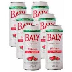Energético Baly Melancia Zero Açúcar 6un x 473ml cada