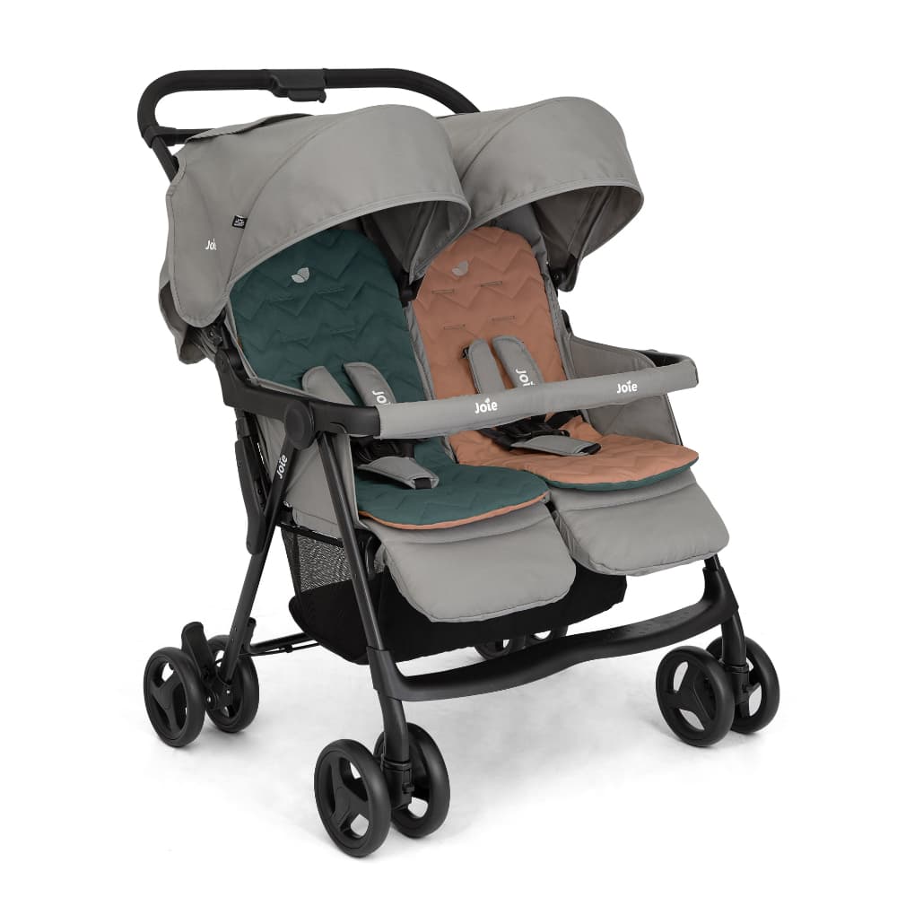 Carrinho Duplo para Gêmeos Aire Twin cor Cinza Joie
