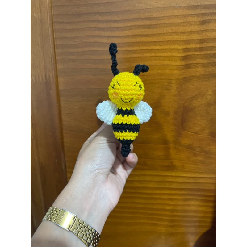 kit com 6 Peças de  Porta Guardanapo de Abelha em Amigurumi Crochê