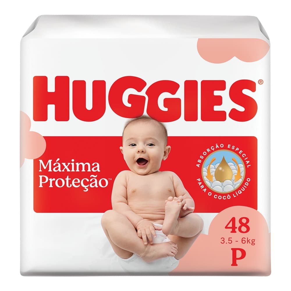 Fralda Infantil Huggies Supreme Care P - 48 / M - 40 / G - 32  Fraldas