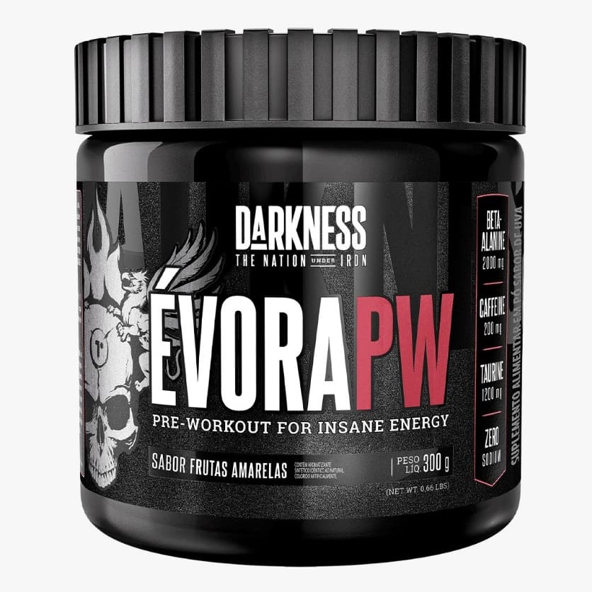 Pre Treino Evora PW 300g Pre Workout 150g - Darkness