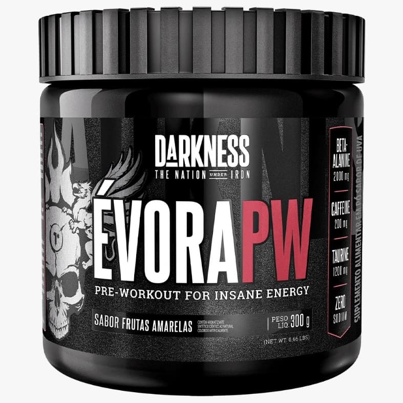 Pre Treino Evora 300g - Darkness Pre Workout 150g