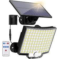 Kit 2 Refletor Solar Luminária De Led 200W com controle