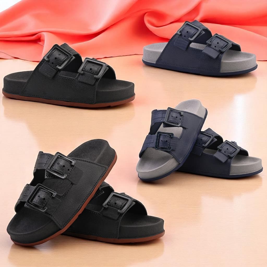 Sandália Masculina Infantil Confortável Duas Opções de Cores Macio E Confortável M & D Calçados