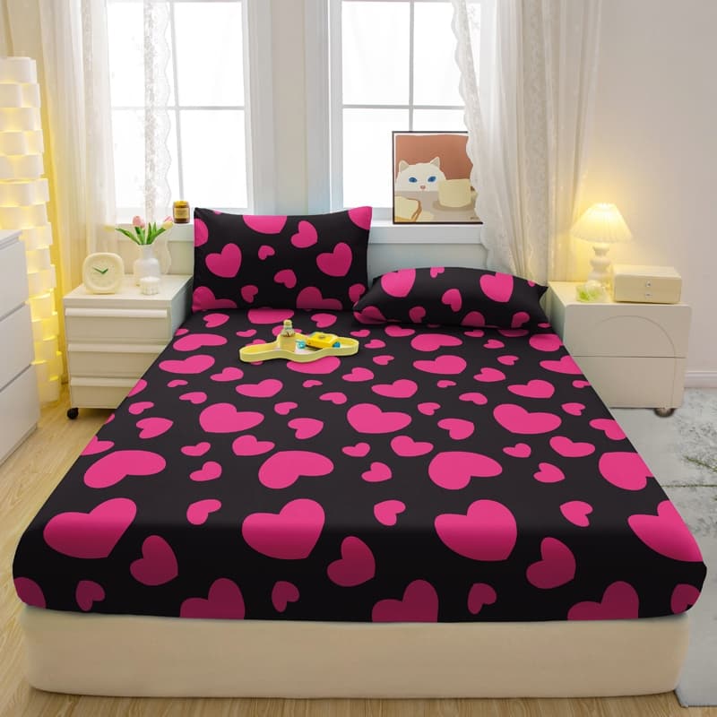 Jogo de Lençol Queen 3 Peças Micropercal Casal  Com Elastico  Estampas Variadas