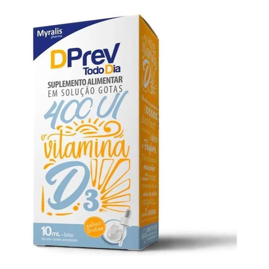 Suplemento De Vitamina D3 Dprev Todo Dia 400UI Gotas 10ml Myralis