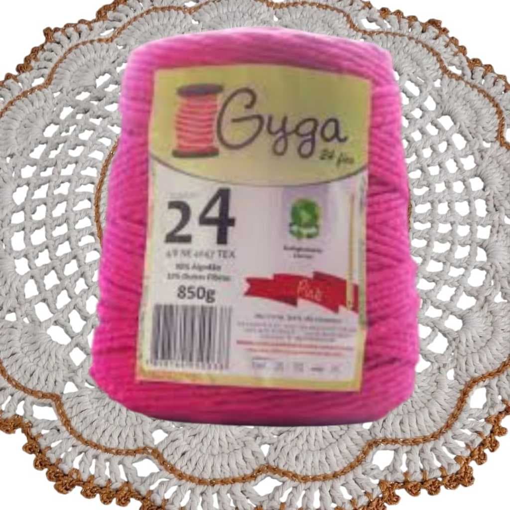 Barbante Gyga Nº24 fios 850g São Francisco-LINHA PARA CROCHÊ TAPETES/SOUPLÁS/AMIGURUMI/MACRANÊ
