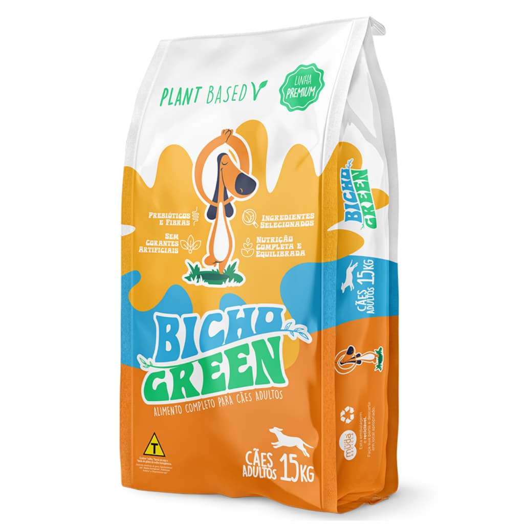 [Cães] Bicho Green PREMIUM 15 kg  Ração Plant Based (Vegana)