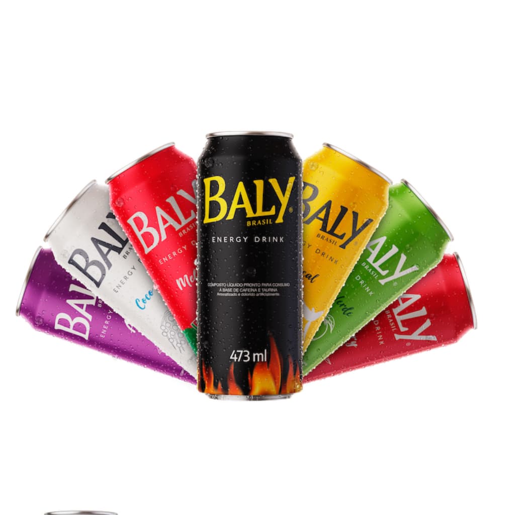 Energetico Baly 473ml Varios Sabores Energy Drink Atacado e Varejo