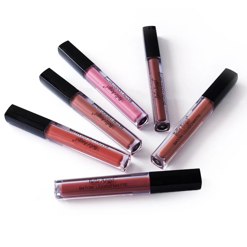 LANÇAMENTO NOVA EMBALAGEM 4,6ml - Batom Liquido Matte Nude Belle Angel