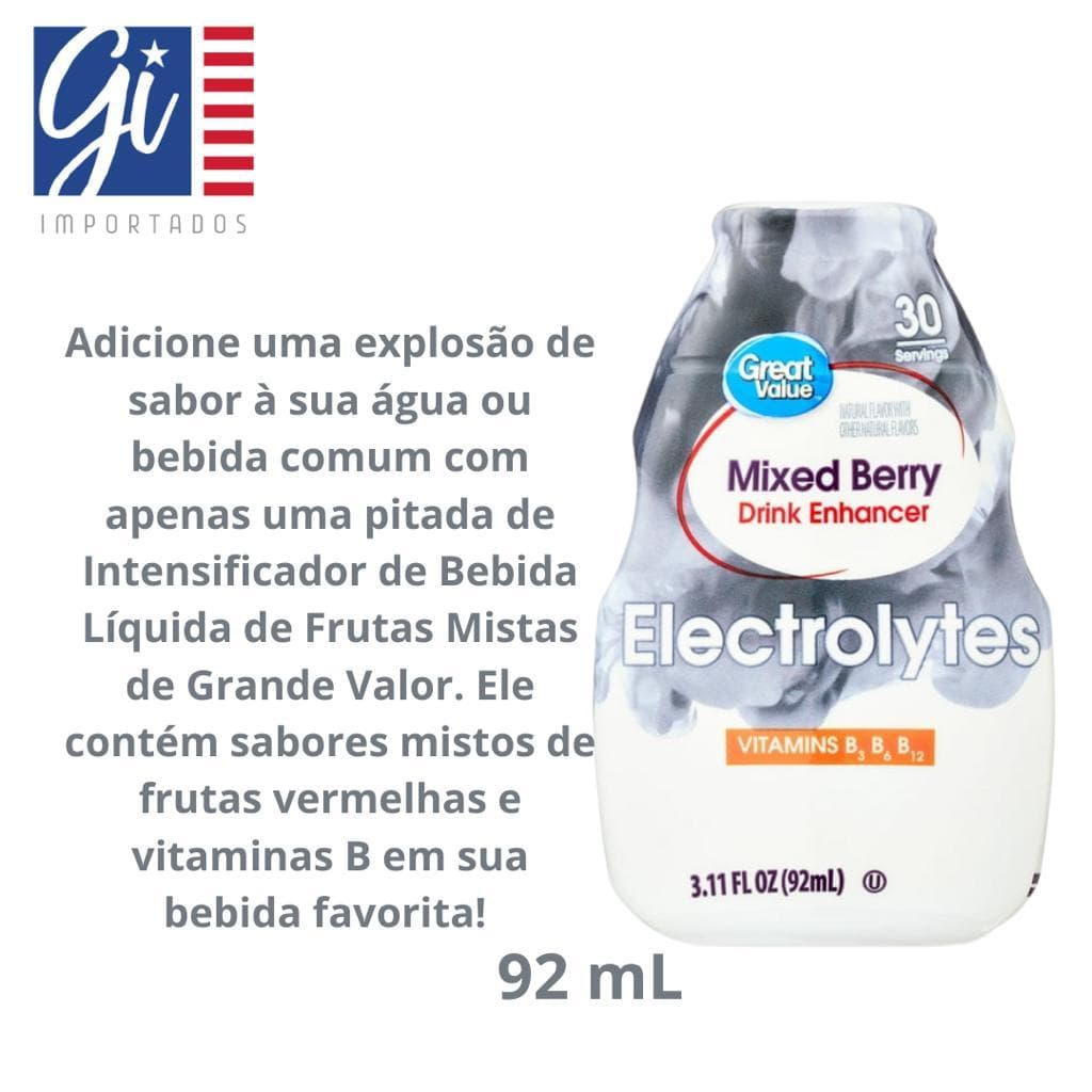 Saborizador de Bebida - 92ml - Mixed Berry ELECTROLYTES