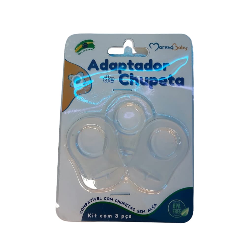 kit 3 Anel Adaptador de Chupeta SM Sem Alça – Kit 3 Unidades | Para Prendedor ou Naninha