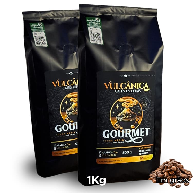 Café Torrado em Grãos Vulcânica Gourmet 82 pontos - Arábica 1kg