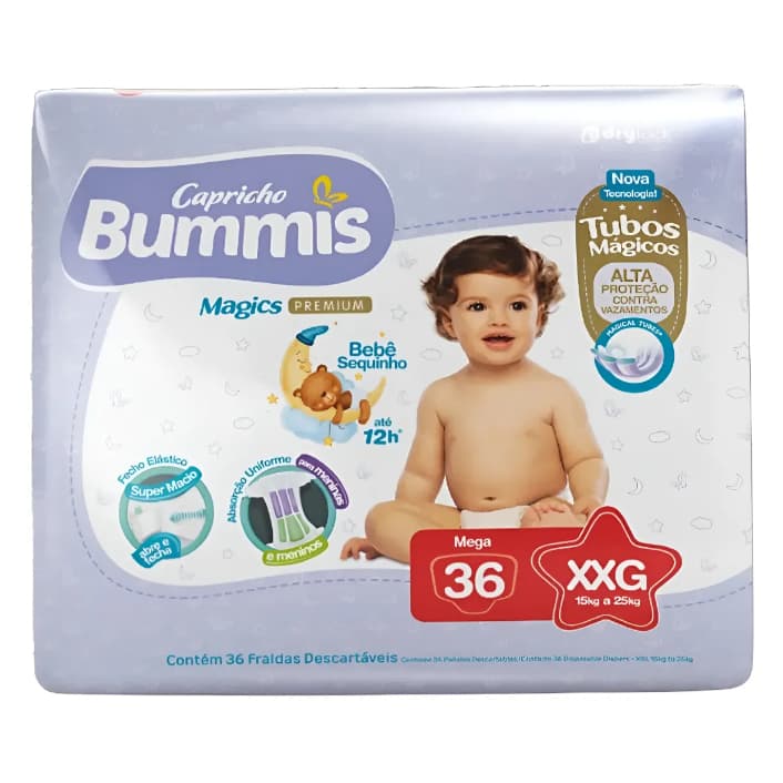 Fralda Bummis Xxg, 36 Unidades