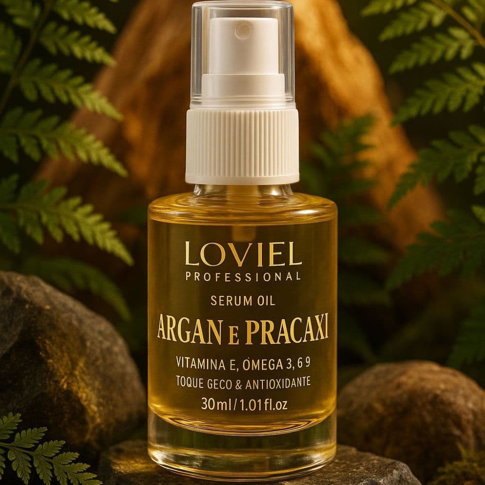 Óleo Reparador Pontas Loviel Sérum Capilar Vitamina C Ácido Hialurônico Anti‑Frizz Brilho Hidratação