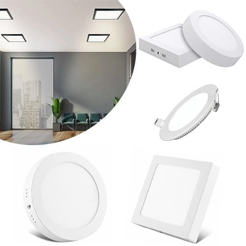 Luminária Painel Led 12w 18w 25w Branco Quente Frio Neutro Quadrado Redondo Embutir Sobrepor Xtronic