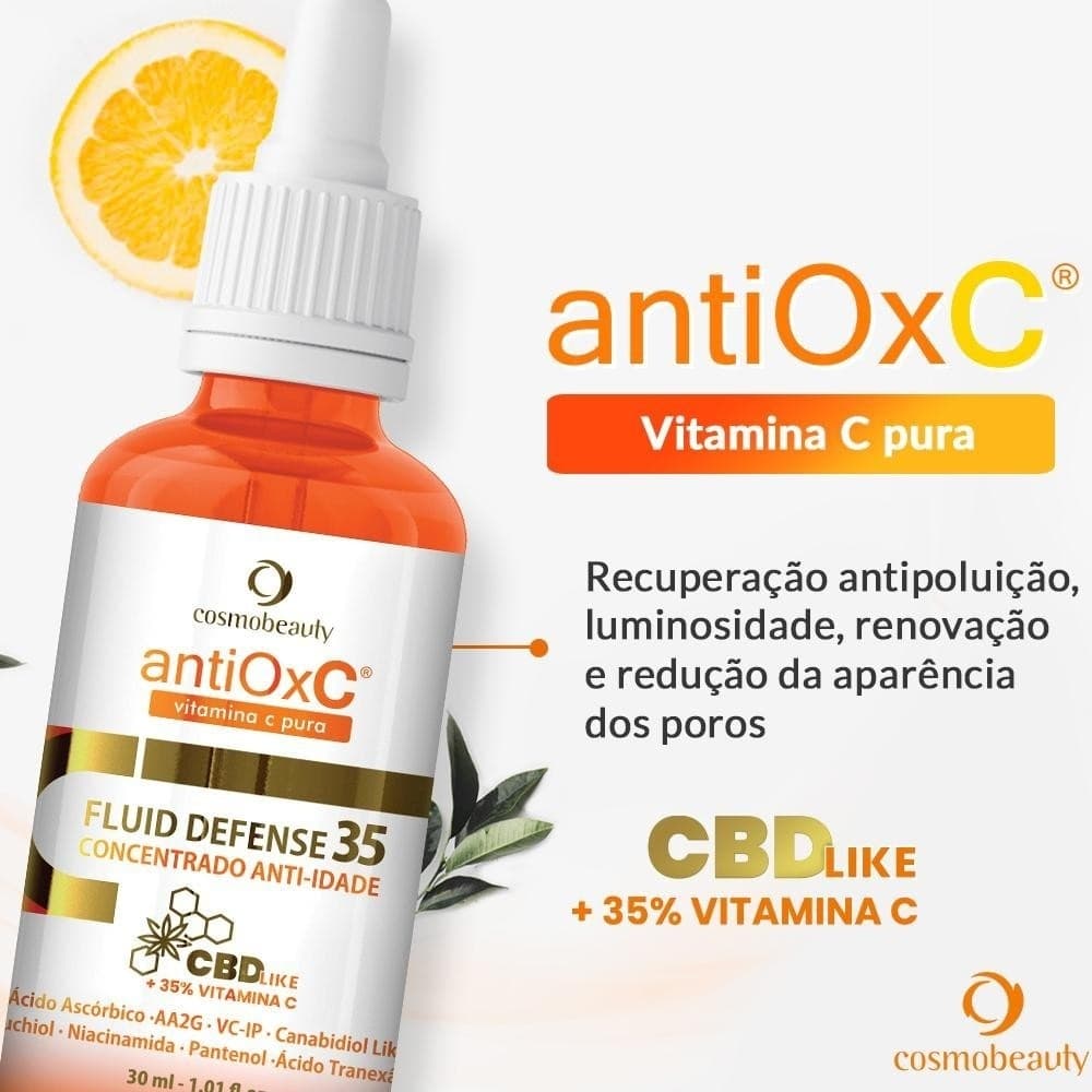 Antiox C Fluid Defense 35% Concentrado Anti-idade 30ml