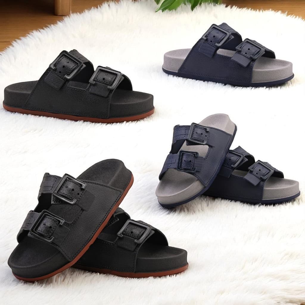 Sandália Masculina Infantil Confortável Calce Fácil Em Duas Cores Macio E Confortável promo da mary