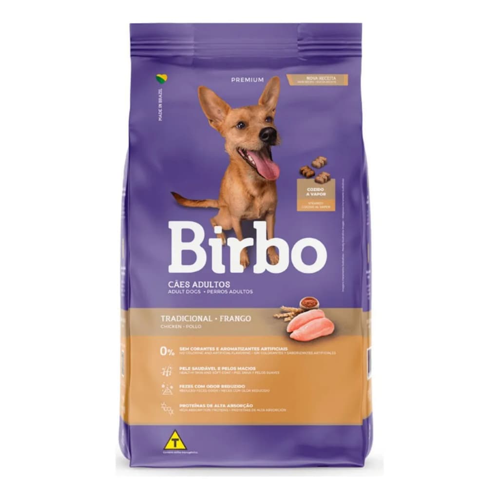 Ração Birbo para Cães Adultos de Todos os Tamanhos Sabor Frango 15KG