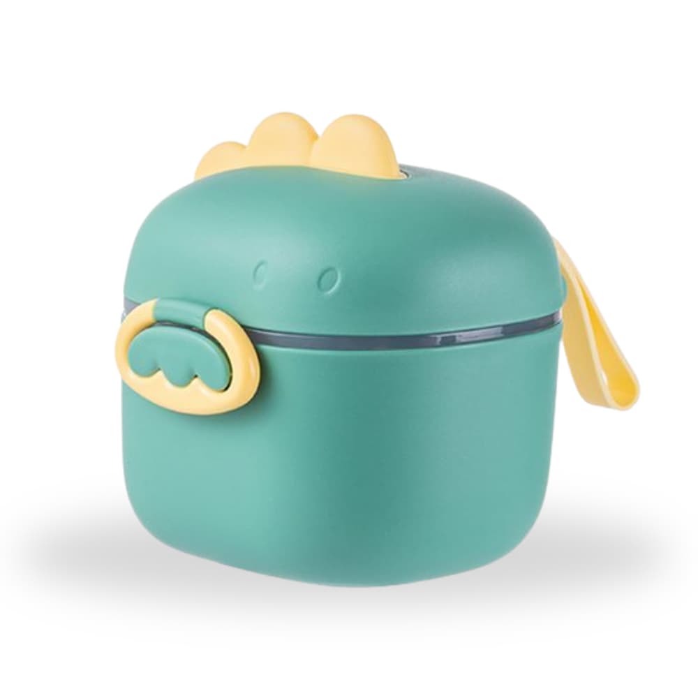 Pote Para Leite Em Pó Bebê Com Dosador 400 Ml Infantil Portátil Criança Bebe Dinossauro
