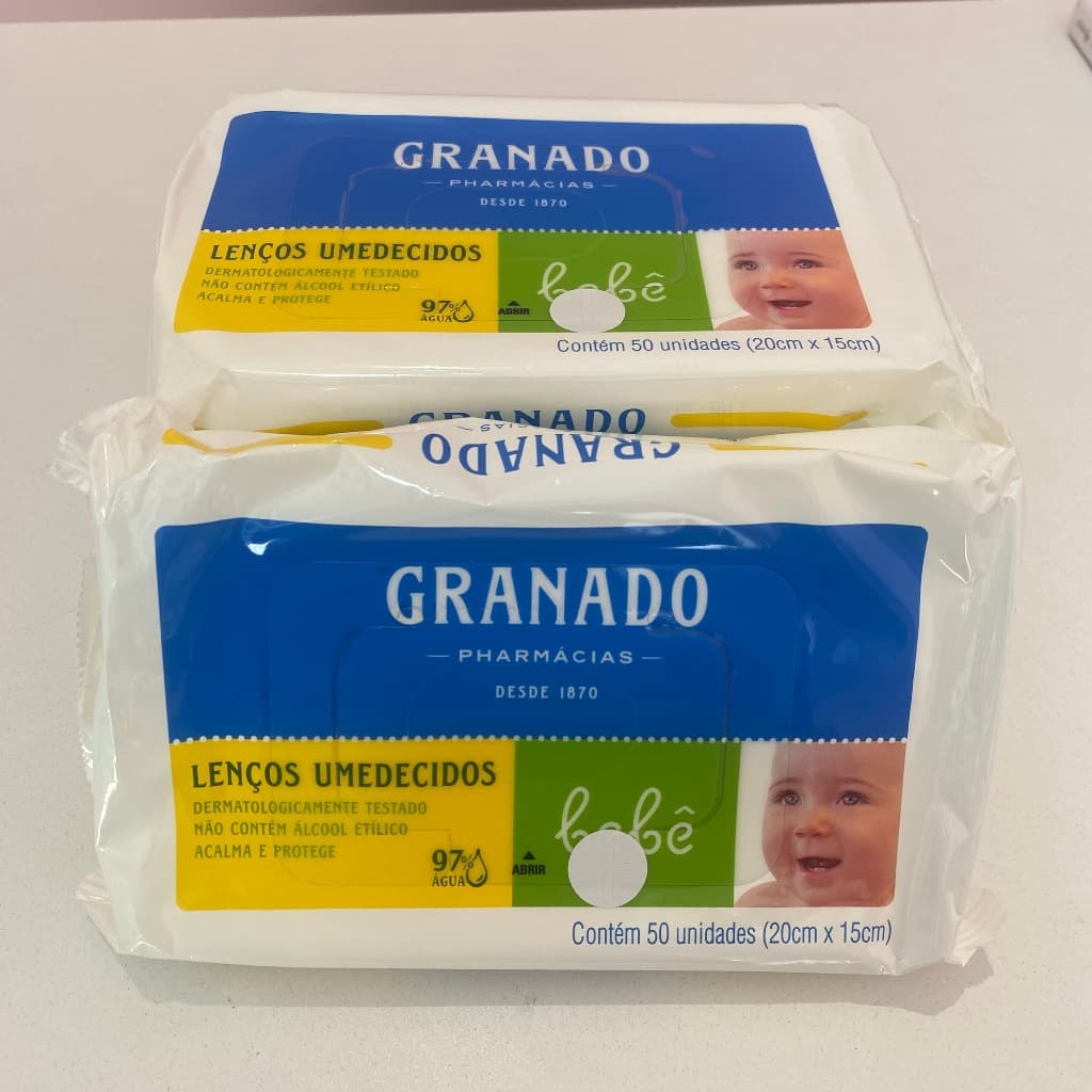 Kit 5 Lencos Umedecidos Granadao Tradicional P/50 atacado