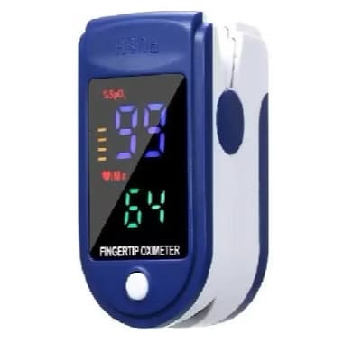Oxímetro Digital De Dedo Medidor De Saturação e Oxigênio No Sangue E Batimento cardíaco