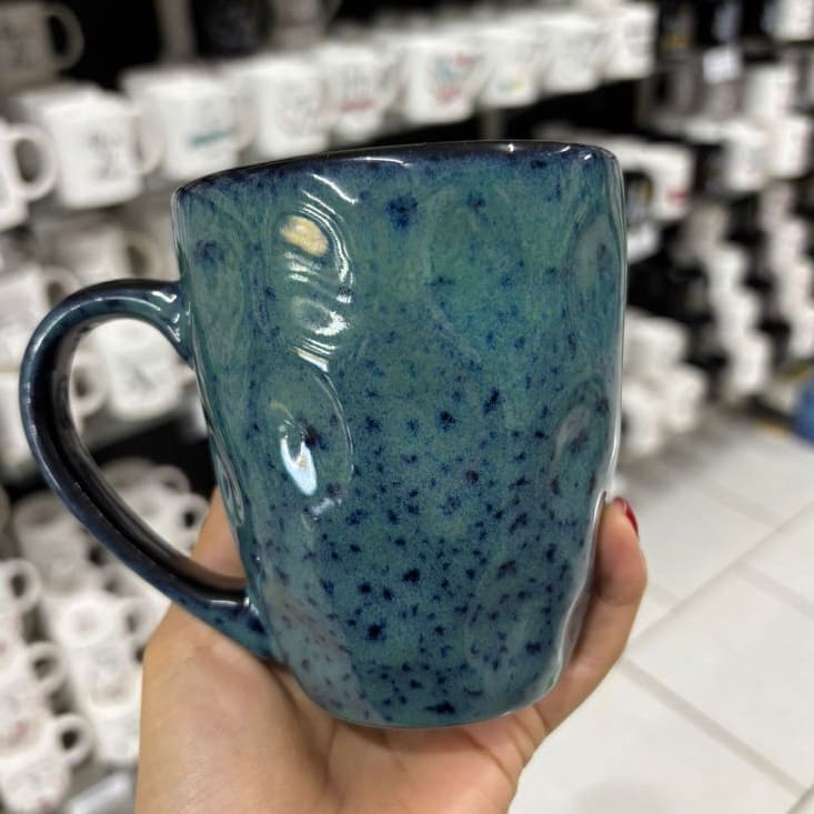 Caneca Xícara Orgânica Café Chá Aura Em Cerâmica