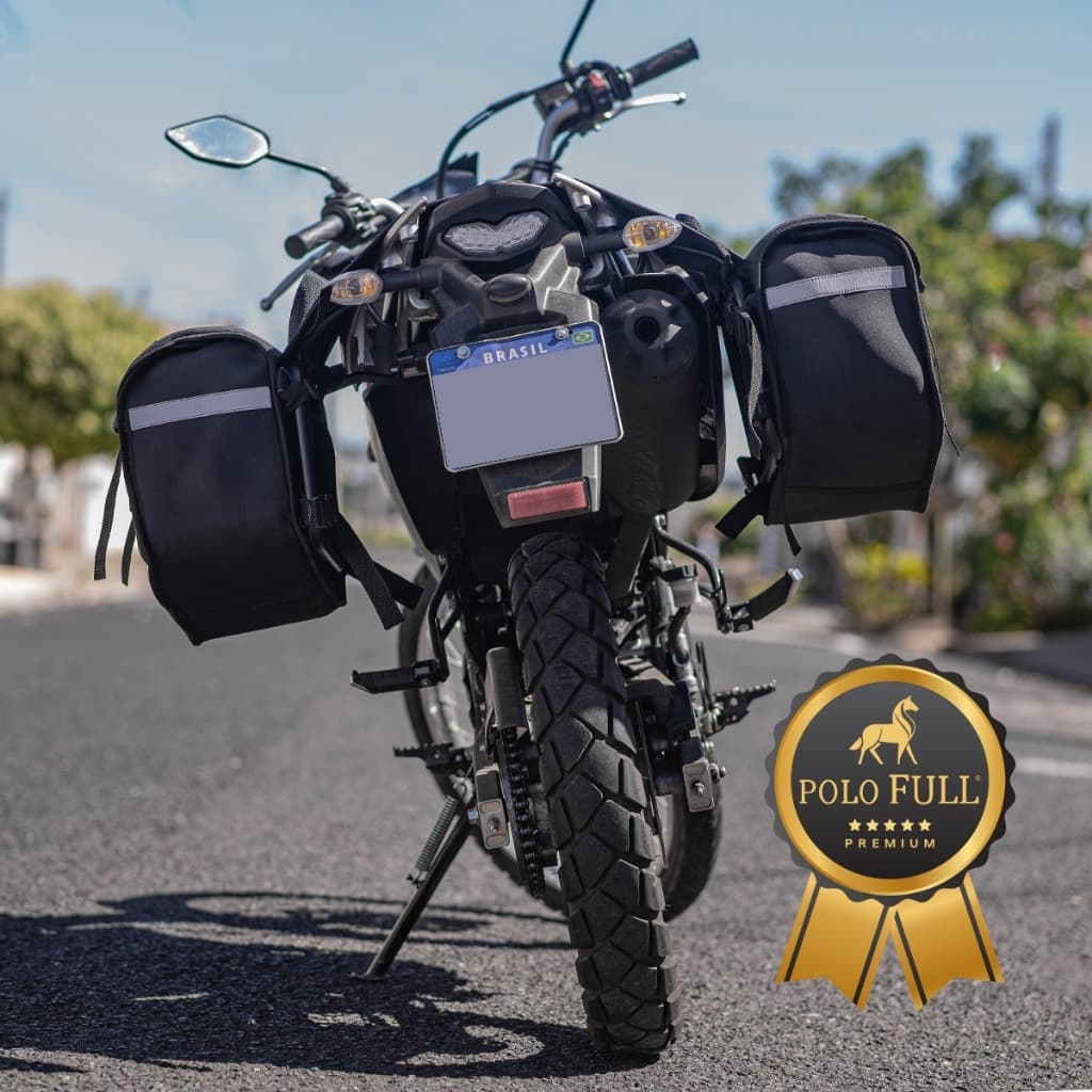 Alforge Universal Moto Xtz 150 Impermeável 60 Litros Baú Em Nylon  Forrado EVA 4mm Todas As Motos