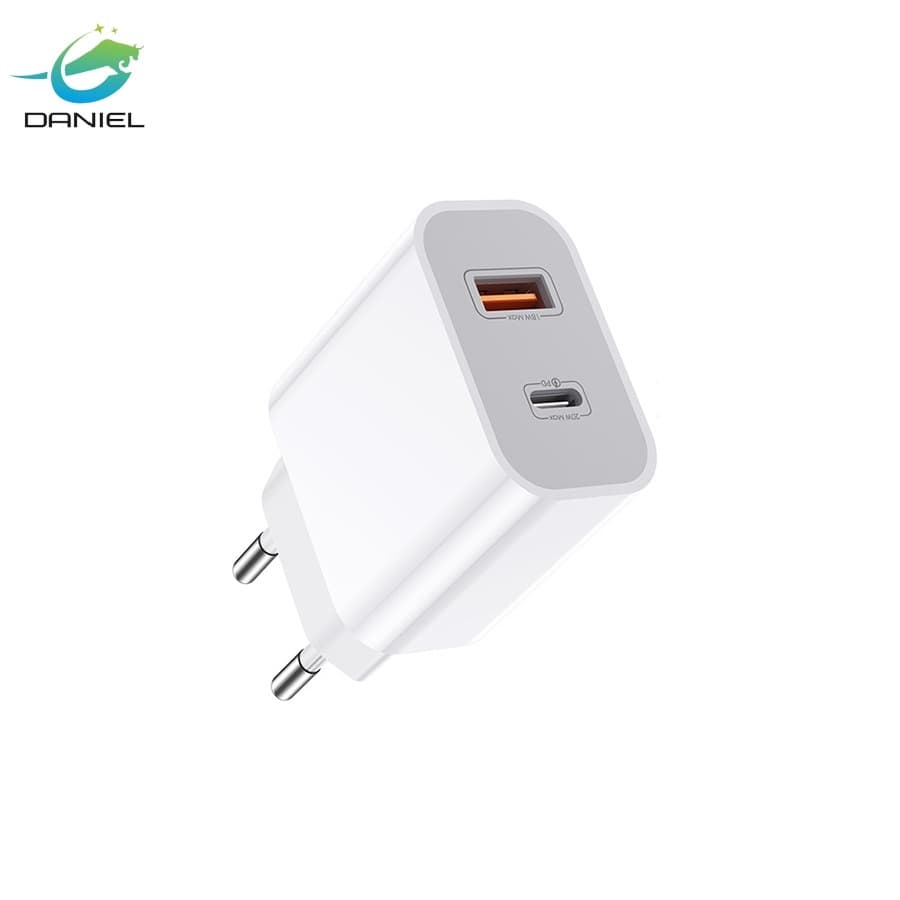 Carregador USB de 40 W + carregador super rápido tipo C com conjunto de cabo de carregamento de 1 metro de comprimento