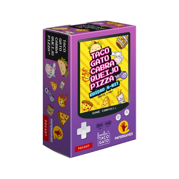 Jogo Taco Gato Cabra Queijo Pizza: Edição 8-bit (Família Taco Gato) - Jogo de Cartas - Papergames