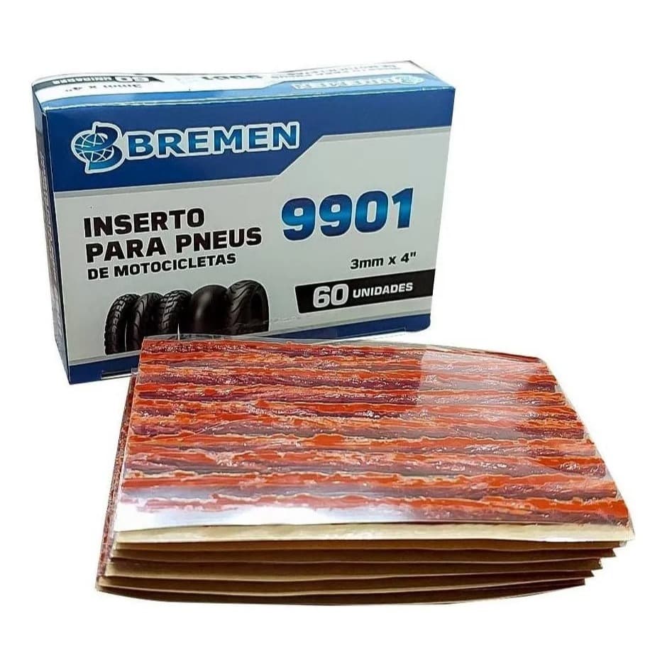 Inserto Reparo de Pneu Macarrão Moto da Bremen sem Câmara