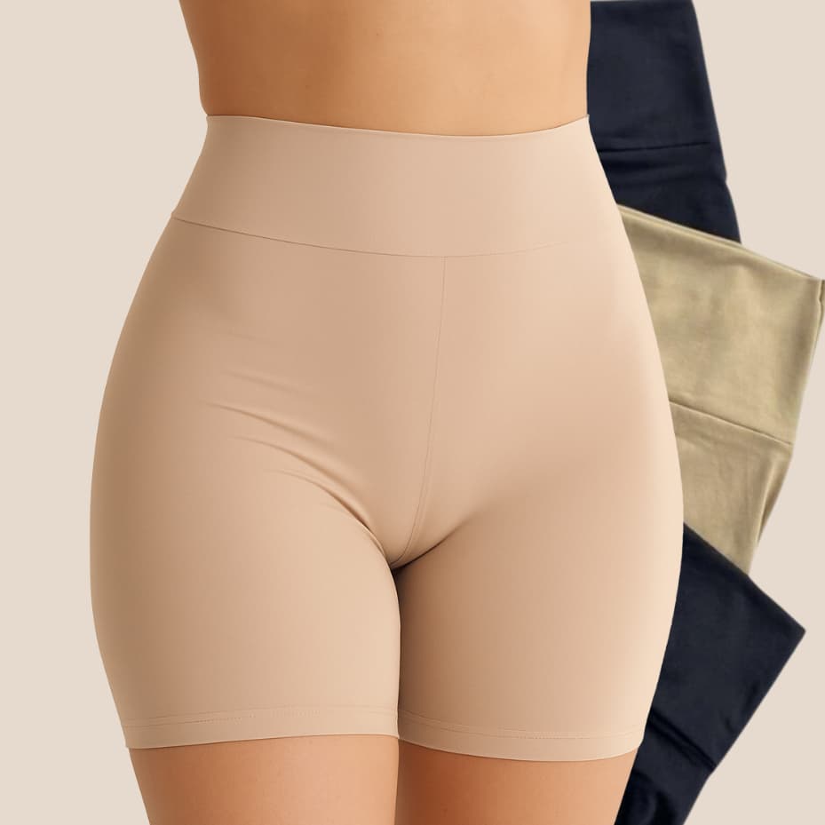 Kit Shorts Segunda Pele Usar Debaixo Do Vestido Bermuda Anágua Cintura Alta Microfibra 390