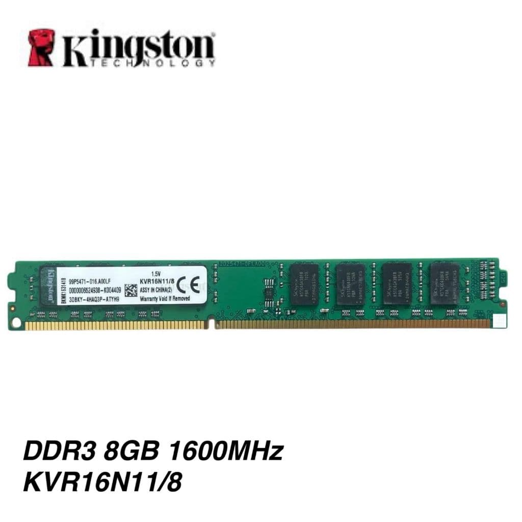 MEMORIA RAM KINGSTON DDR3 8G 1600MHZ DESKTOP
