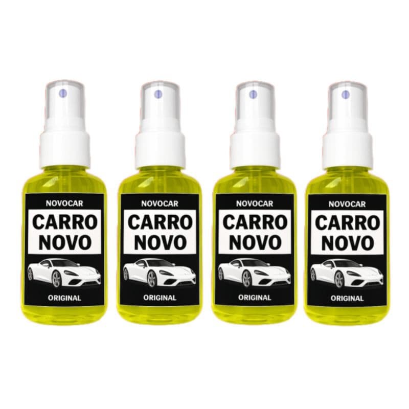 Kit 4,3,2,1 Cheirinho CARRO NOVO Spray 40 ml  Automotivo para Carro Aromatizante de Qualidade Concentrado NOVOCAR