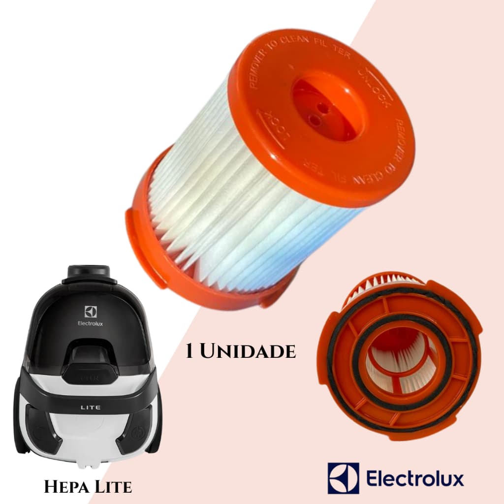 Filtro Electrolux Hepa Lite para Aspirador de Pó Laranja