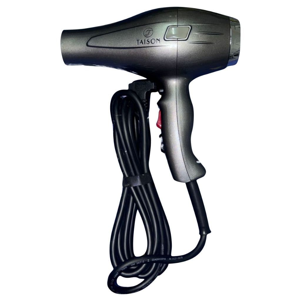 Secador Profissional Cinza 8600W - Com Super Potencia - 2 Bicos