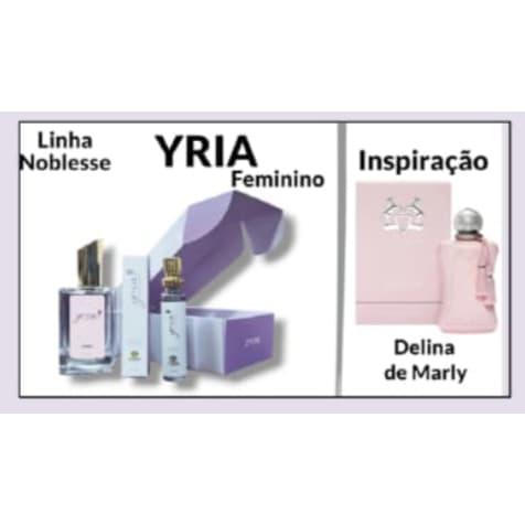 Perfume Yria Feminino Linha Premium Noblesse Alta Fixação 25% de Essência Importada Parfum Zyone