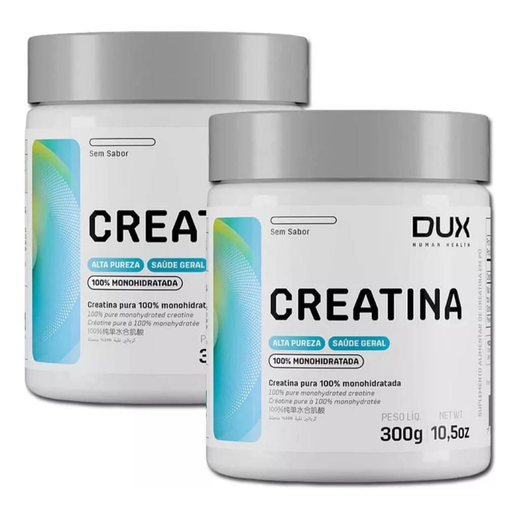 kit 2 Creatina Monohidratada 100% Pura 300g Dux Nutrition