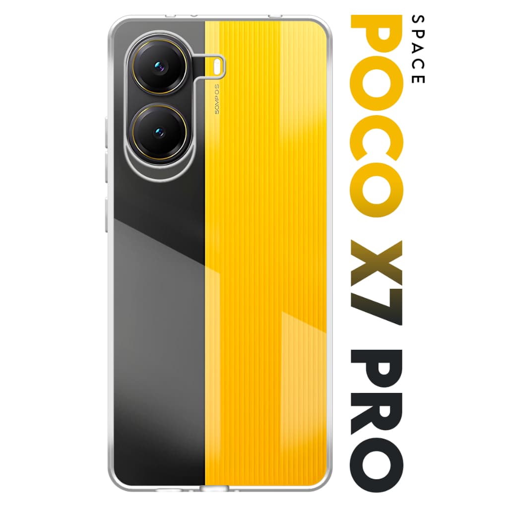 Case Capinha Case Anti Impacto Space Acrílico Transparente Protetora para Xiaomi Poco X7 Pro trla 6.67 pol