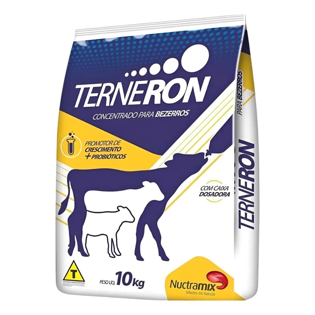 Terneron 10kg Leite Em Pó Para Bezerros - Faz 90 Litros - Nuctramix - COM NOTA FISCAL