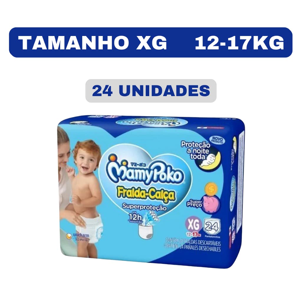 Fralda Calça Descartável MamyPoko Superproteção XG