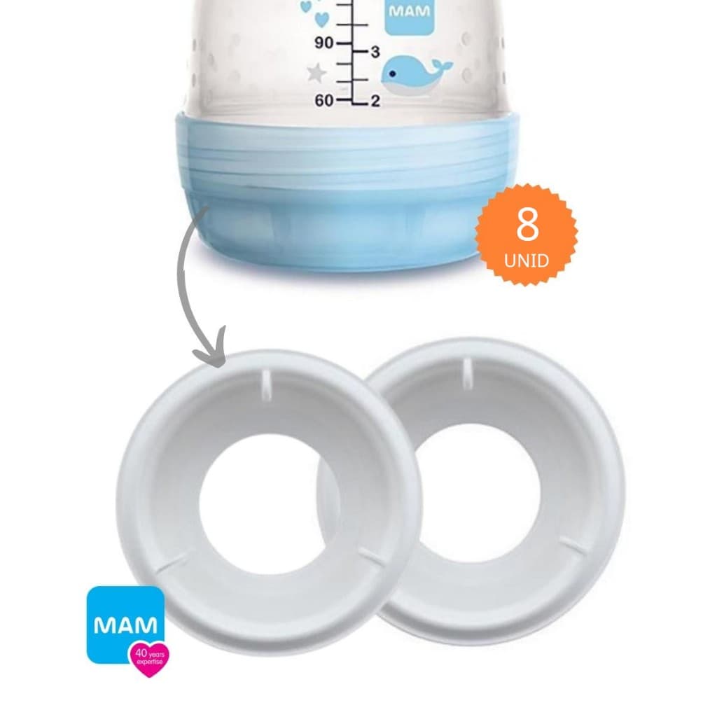 Válvula MAM 4 Kits c/ 2 uni Mamadeira Anticólica Easy Start First Bottle Reposição Bebê