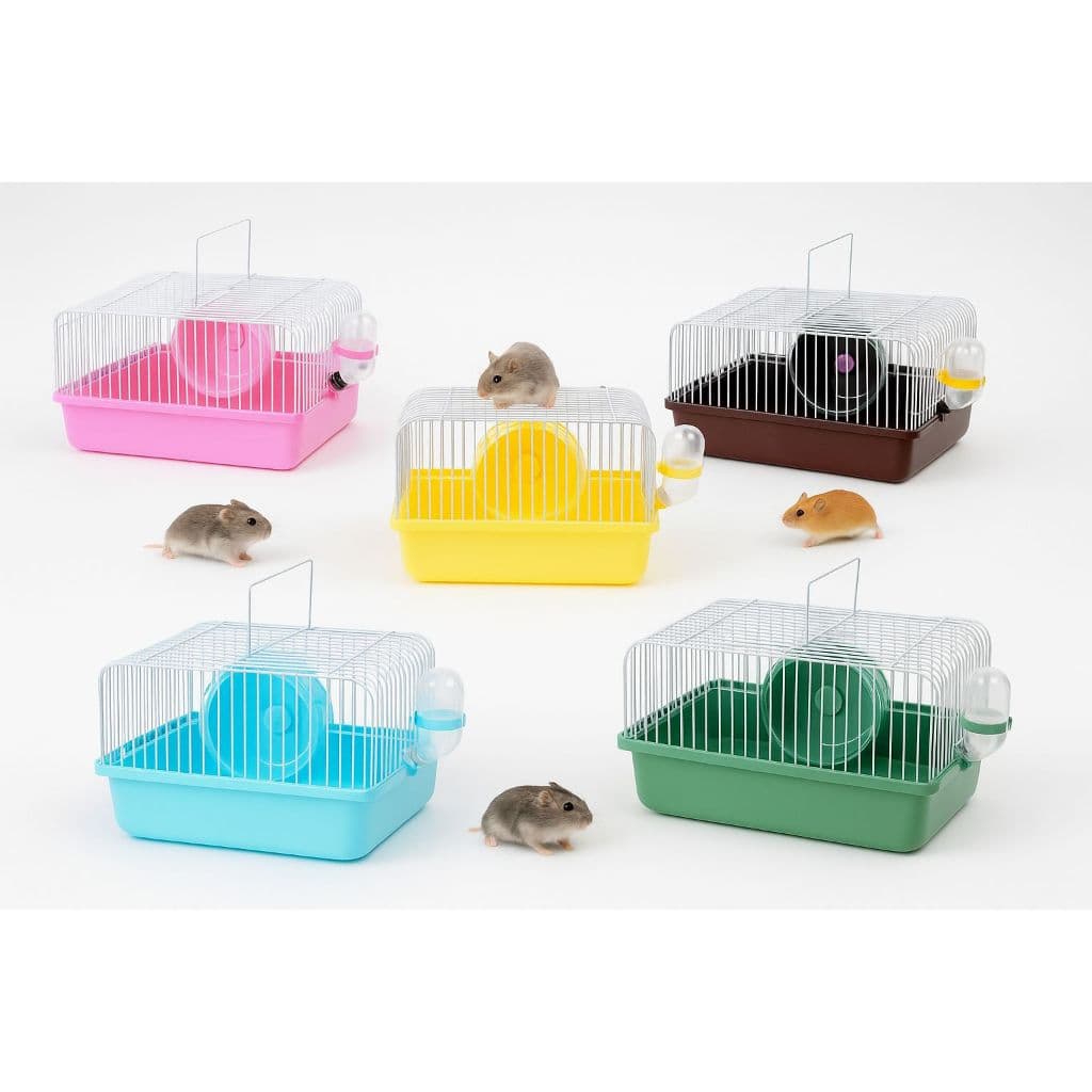 Mini Gaiola para Hamster Pequenos roedores Casa Casinha Sirio Russo Gerbil Chines Anão