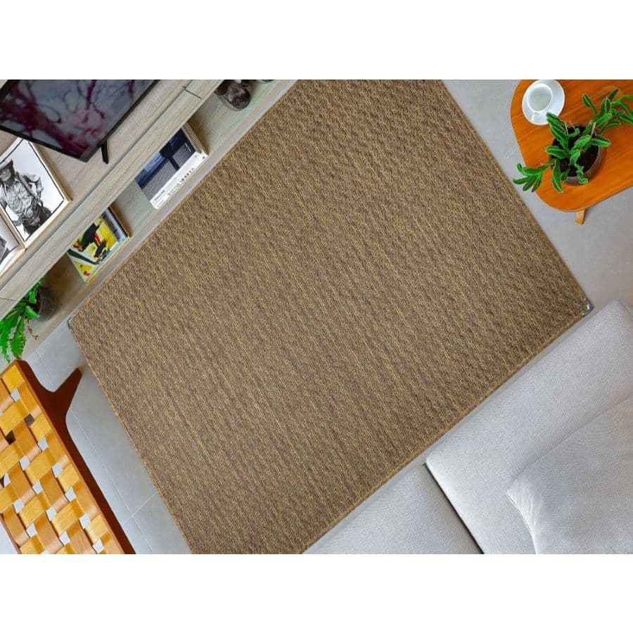 Tapete Sisal 1,00 X 1,50 Sala Quarto Moderno 100% Antiderrapante Hotel Pousada Escritório Promoção