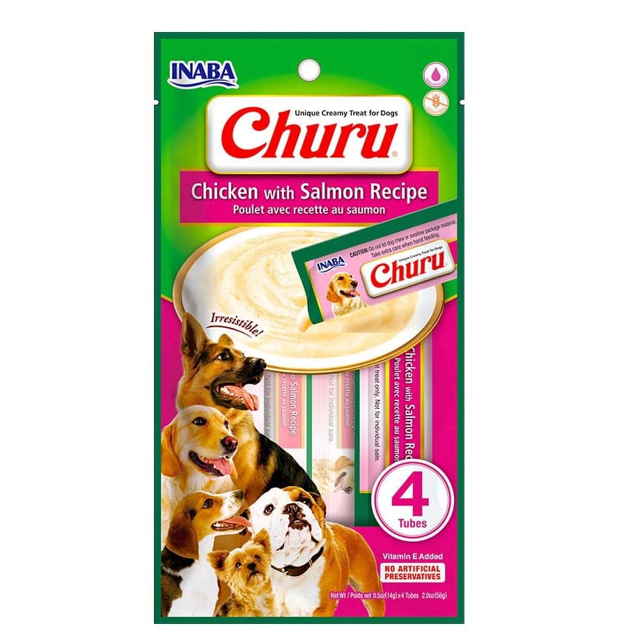 Petisco Purê Churu Dog Original Inaba Diversos Sabores Para Caes De Todas As Raças e Portes