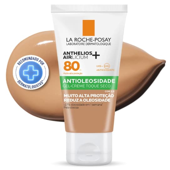 Protetor Solar Facial Anthelios Airlicium+ La Roche-Posay FPS 80 Cor 3.0 40g