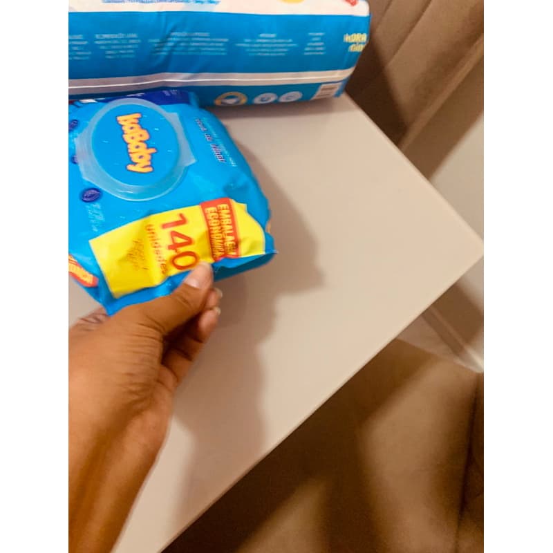 kit com 2 Lenço umedecido, toalha Isababy 280 lenços promocao, cada um com 140