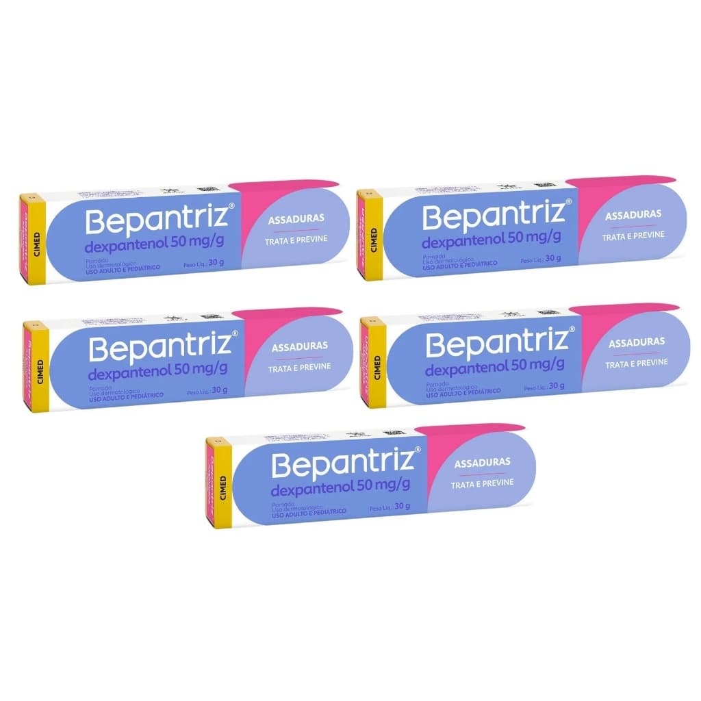 Kit 5 Unids Bepantriz Pomada Dermatológica 30g cada