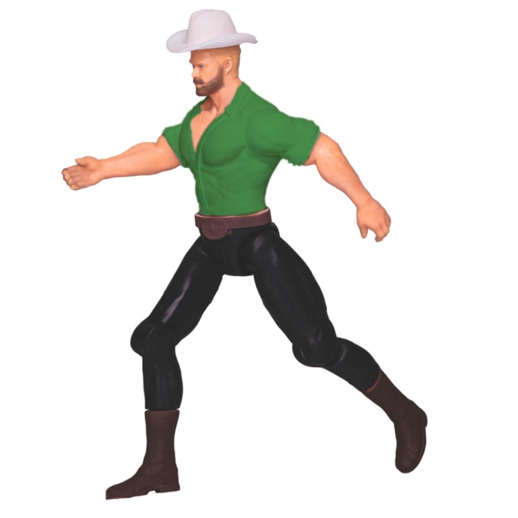 Boneco Cowboy Articulado Cartela Com Acessórios 22 Cm - DB Play