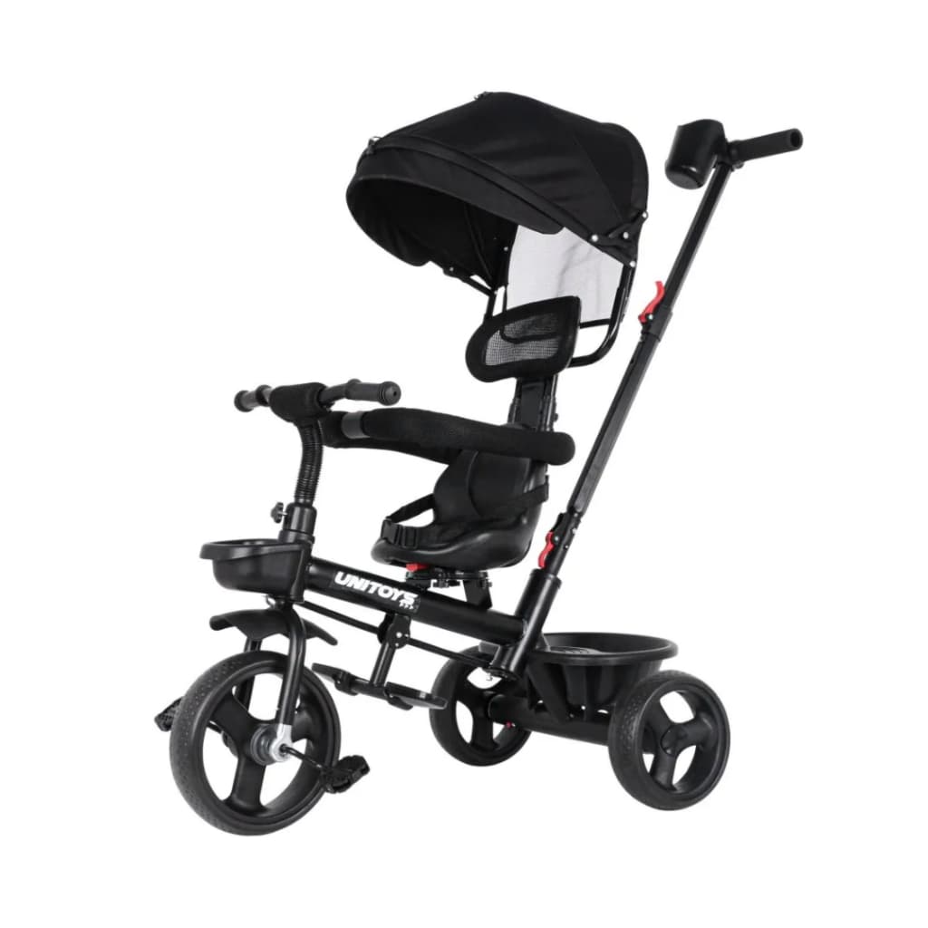 Carrinho de Passeio Bebê Triciclo com Empurrador Até 25 Kg - Unitoys